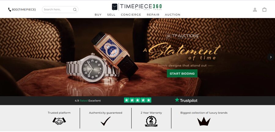 Timepiece360 search ranking results
